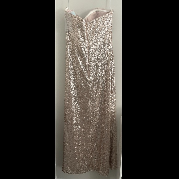 Dessy Collection Sequin Sweetheart Full Length Dress NWT - Picture 2 of 4